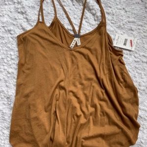 Free people Yellow Tank Top